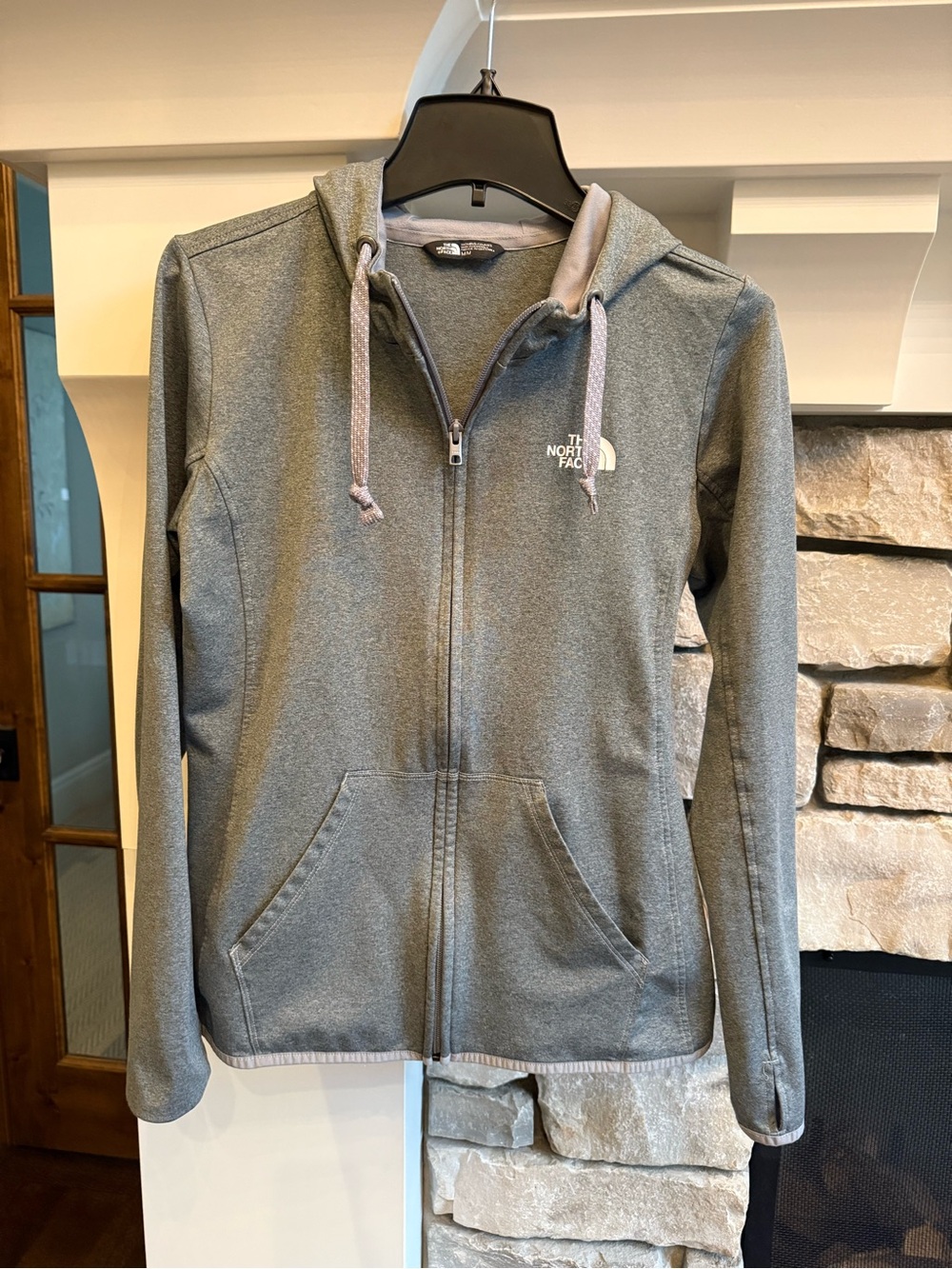 The North Face Women's Gray Zip-Up Hoodie Jacket